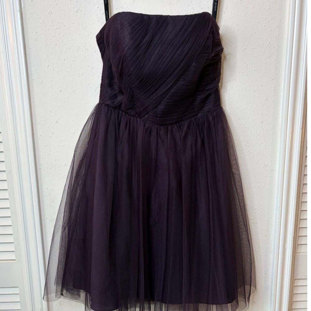 NWT Alftred Angelo Deep Plum Dress Bridesmaid, Prom Sz 4
